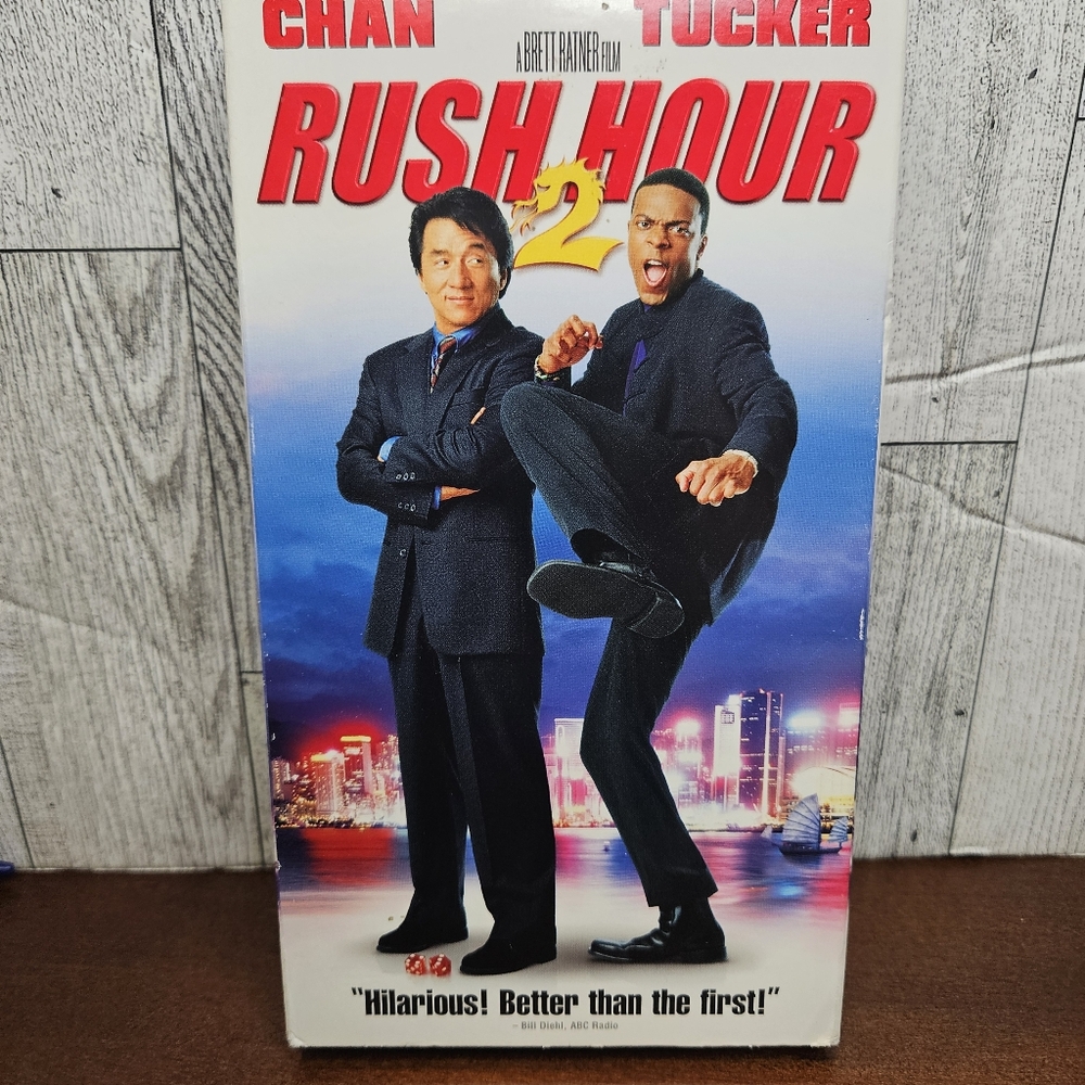 Rush Hour 2 VHS Tape Jackie Clan Chris Tucker